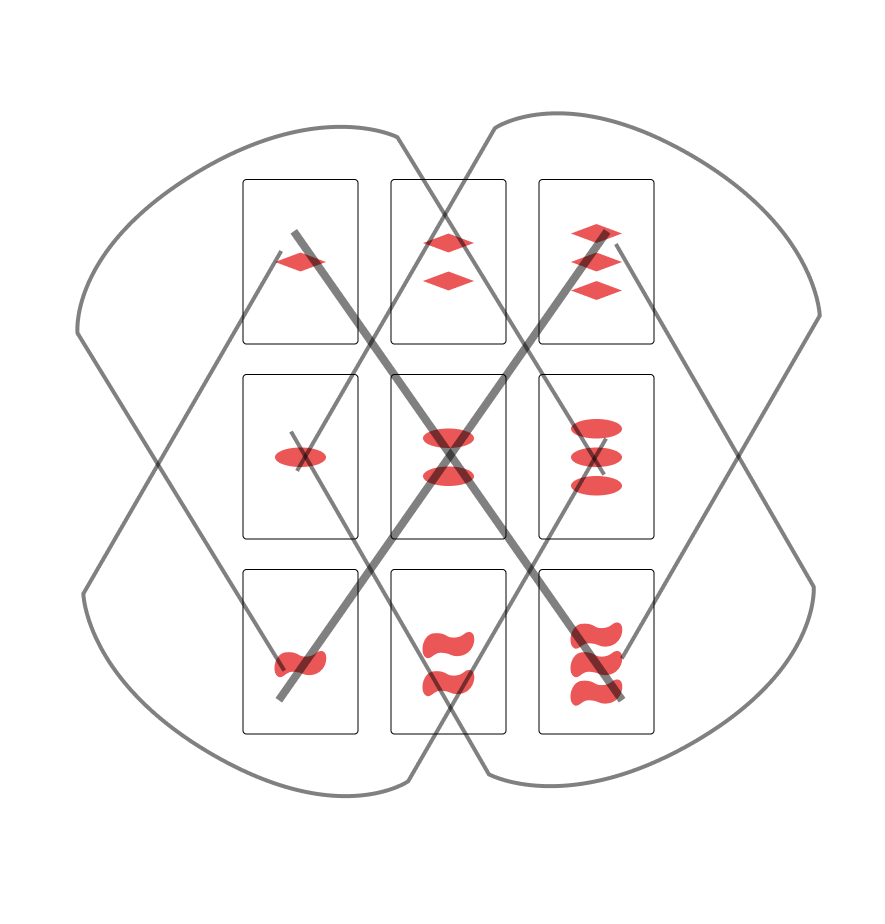 the pill-shaped sets of
subset